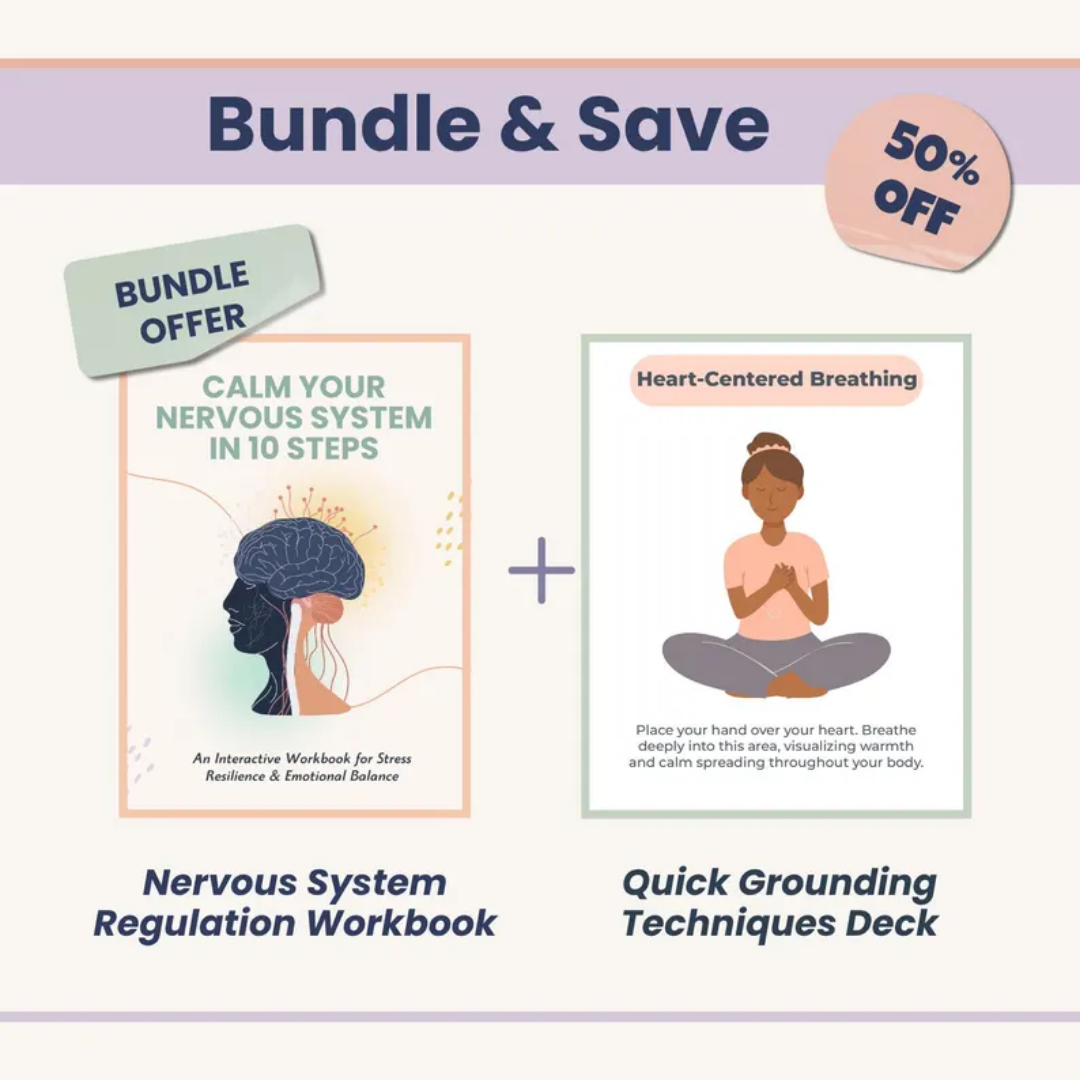 Nervous System Regulation Workbook, Polyvagal Theory, Somatic Exercises, Anxiety Relief, Grounding Techniques, Window of Tolerance, Stress Relief