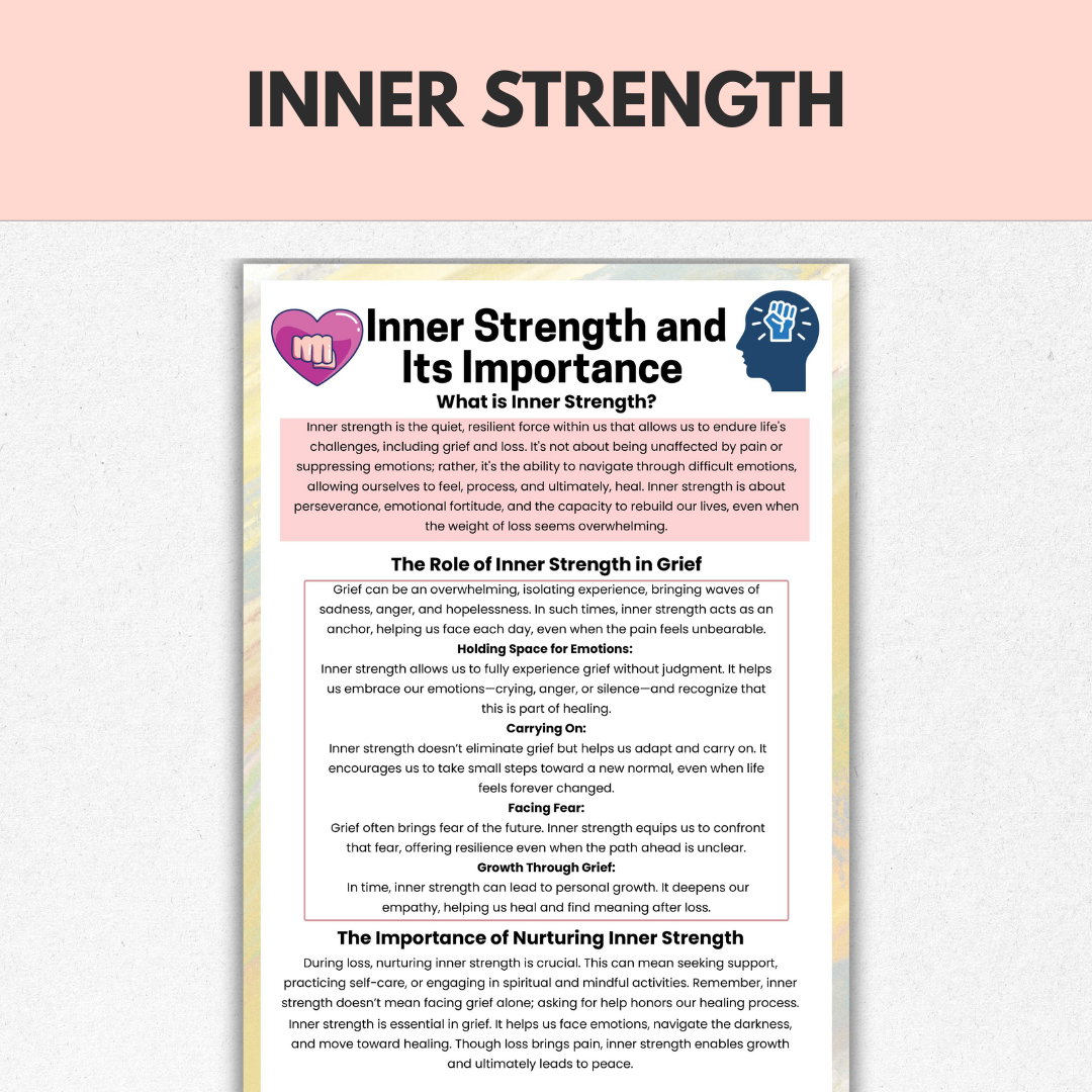 HYPERLINKED Grief and Loss Workbook, Therapy Worksheets, Grief Memory Journal, Bereavement, Healing Workbook, Stages of Grief Adults & Teens