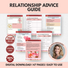 Relationship Advice Guide couples counseling worksheet relationship goals Marriage help workbook healthy couple marital therapy