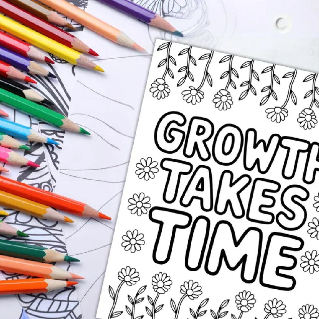 Mental Health Coloring Pages, Motivational Quotes Color Page, Inspirational Coloring Book, Positive Coloring Book, Motivational Coloring book